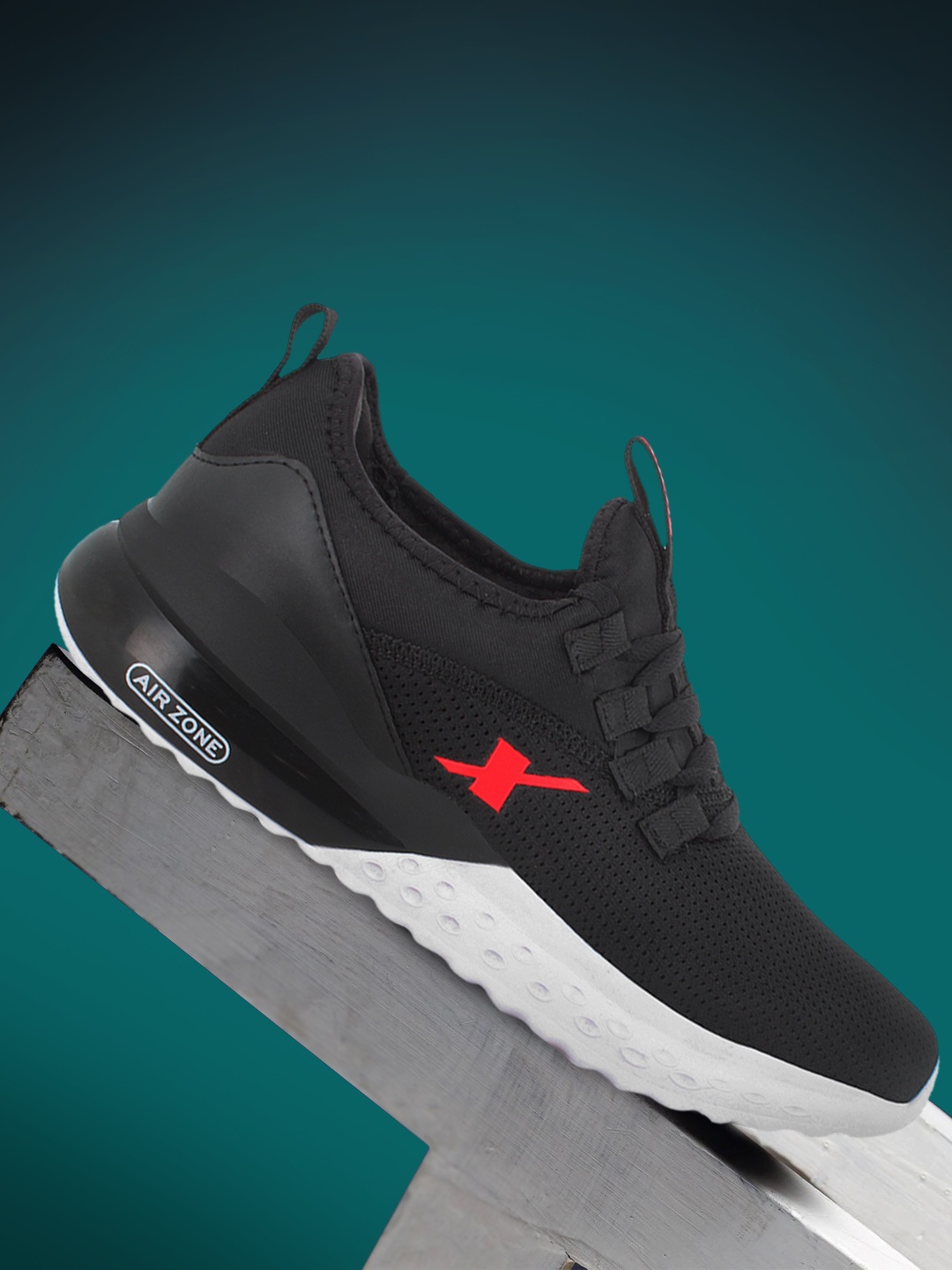 

Sparx Men Black Mesh Running Non-Marking Shoes