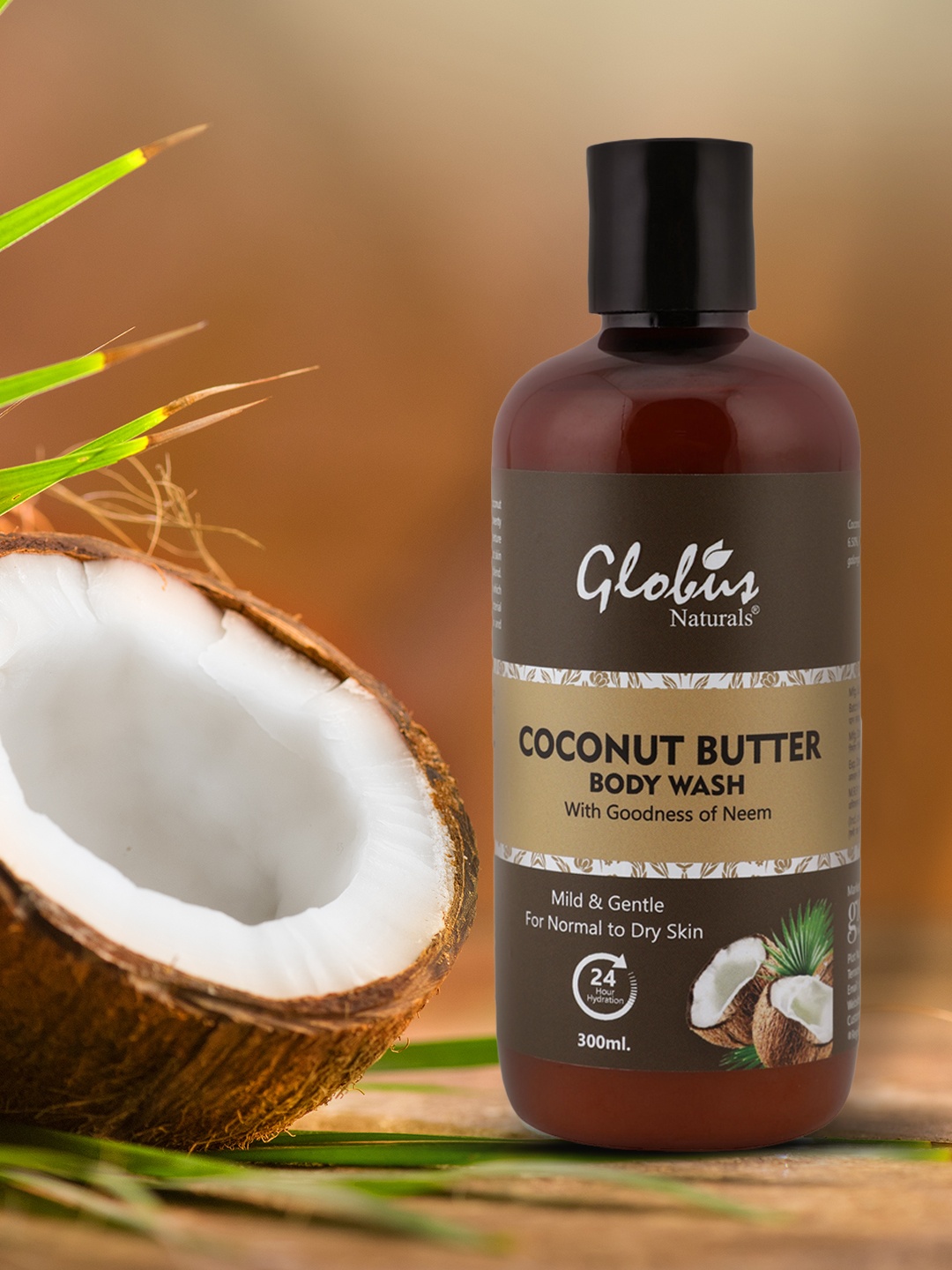 

Globus Naturals Nourishing Coconut Butter Body Wash 300 ml, Brown
