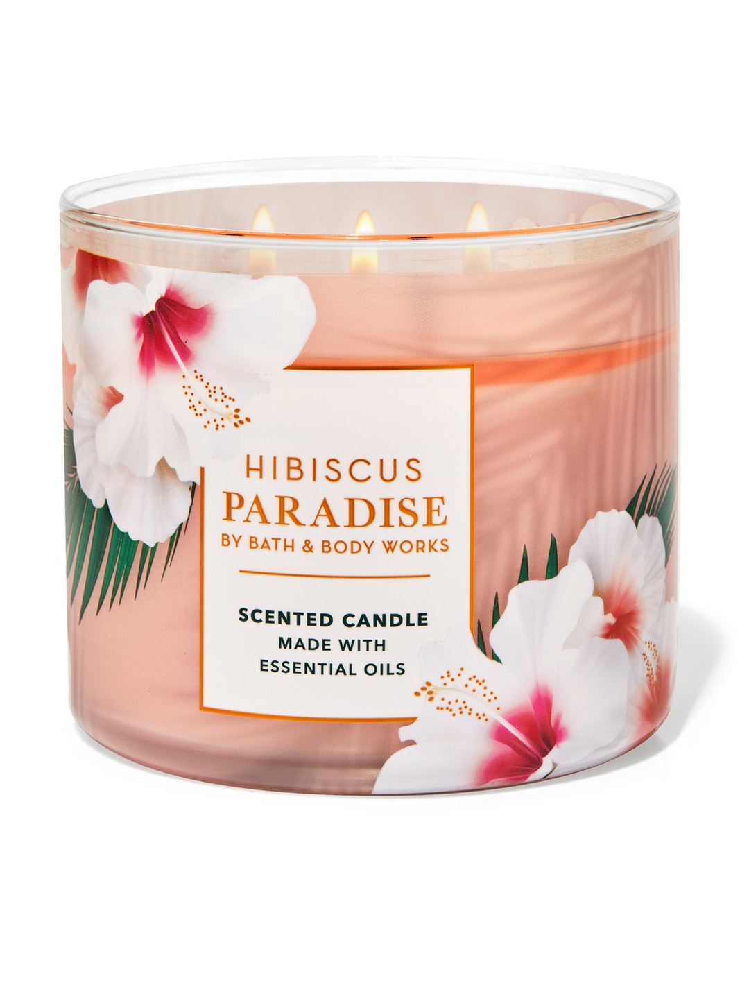 

Bath & Body Works Hibiscus Paradise 3-Wick Candle 411 g, Pink