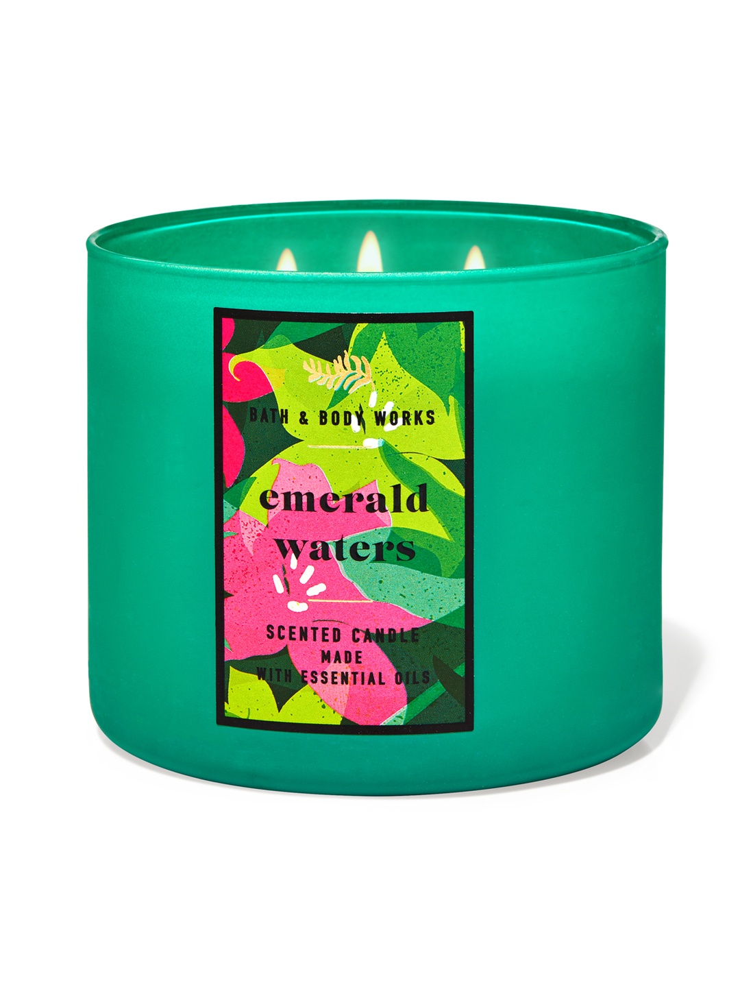

Bath & Body Works Emerald Waters 3-Wick Candle 411 g, Green