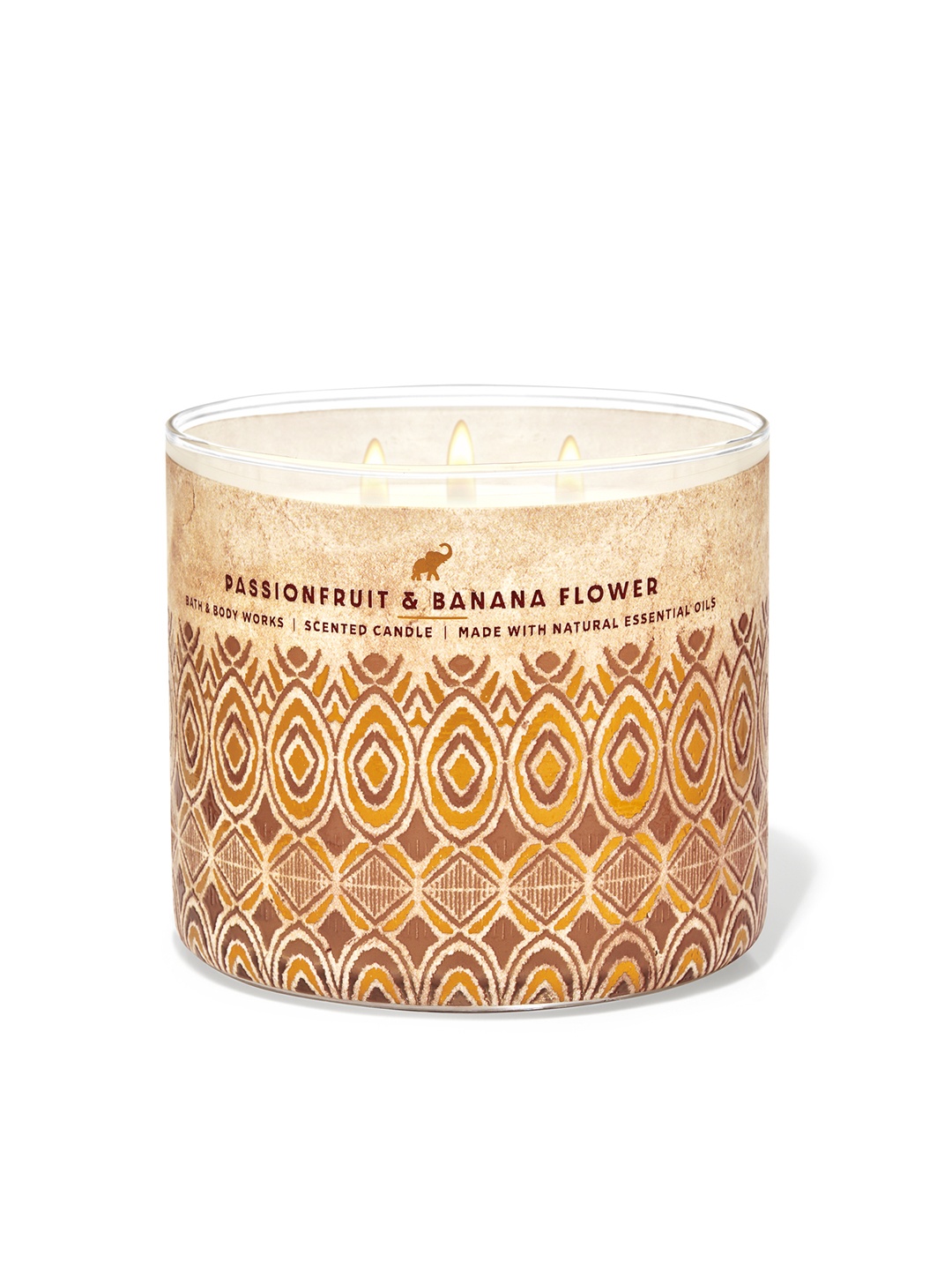

Bath & Body Works Passionfruit & Banana Flower 3-Wick Candle 411g, Red