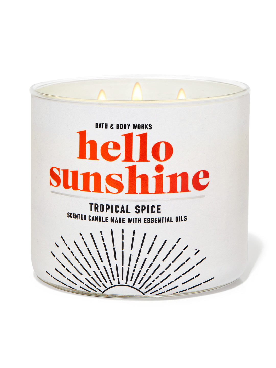 

Bath & Body Works Tropical Spice 3-Wick Candle 411 g, White