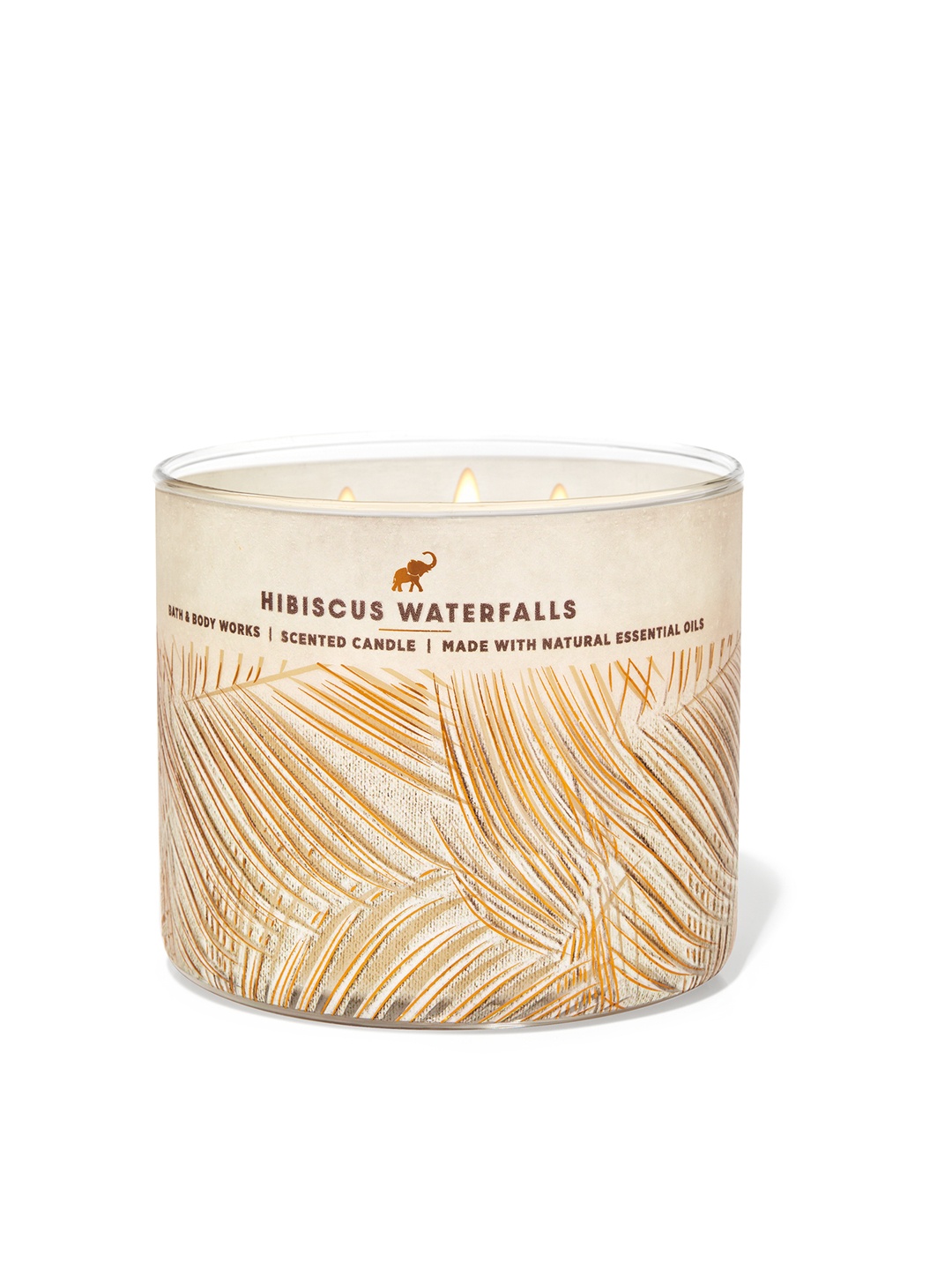 

Bath & Body Works Hibiscus Waterfalls 3-Wick Candle - 411 g, Yellow