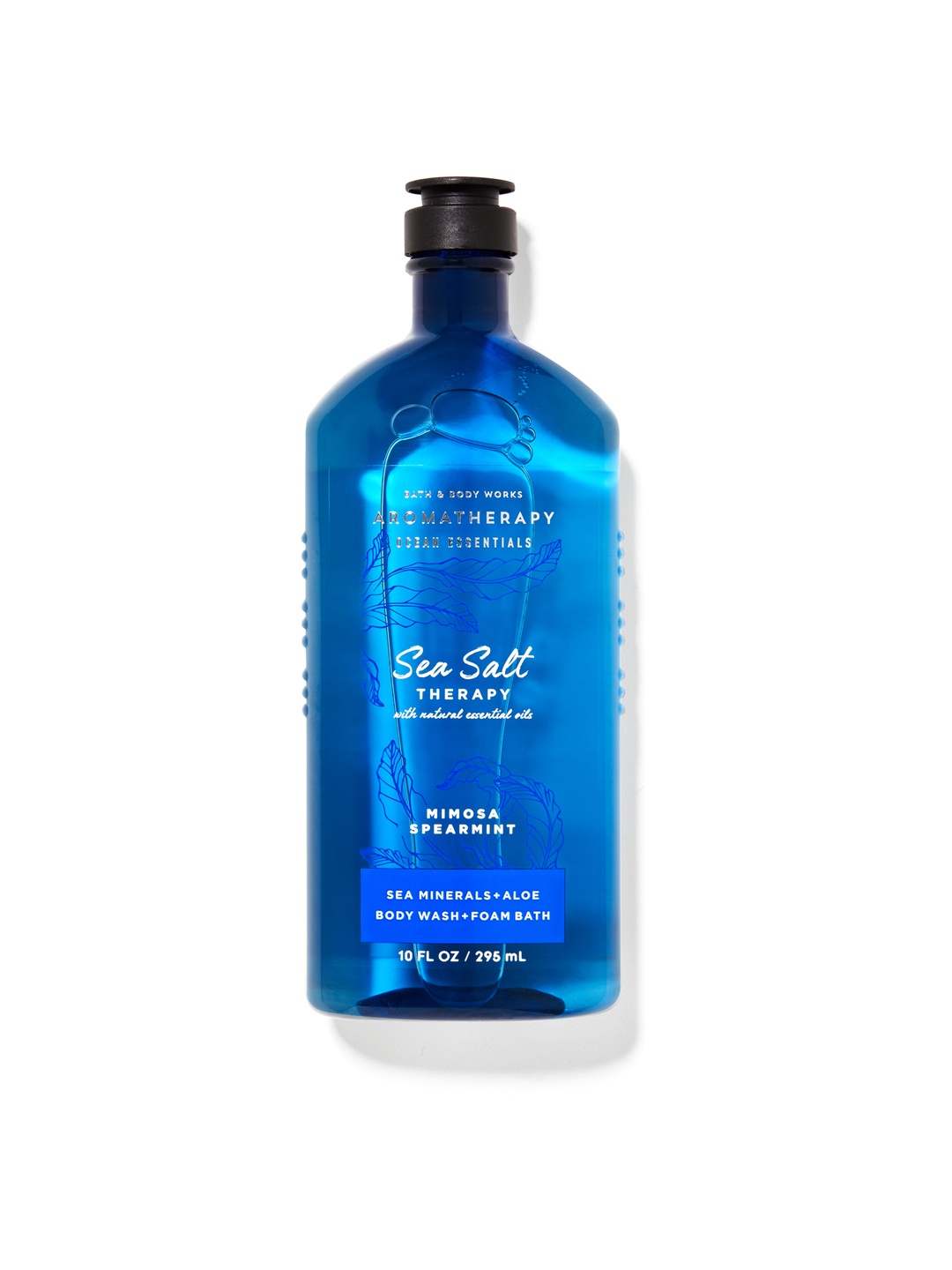 

Bath & Body Works Mimosa Spearmint Body Wash & Foam Bath with Sea Mineral & Aloe - 295 ml, Blue