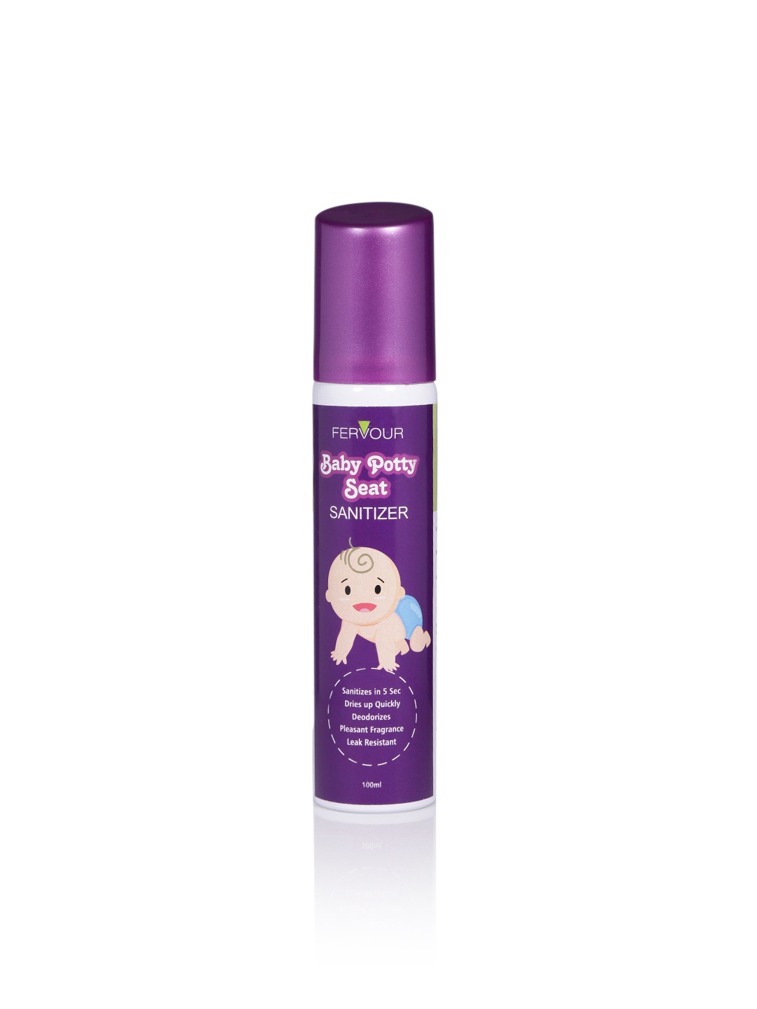 

FERVOUR Baby Potty Seat Sanitizer-100 ml, Purple