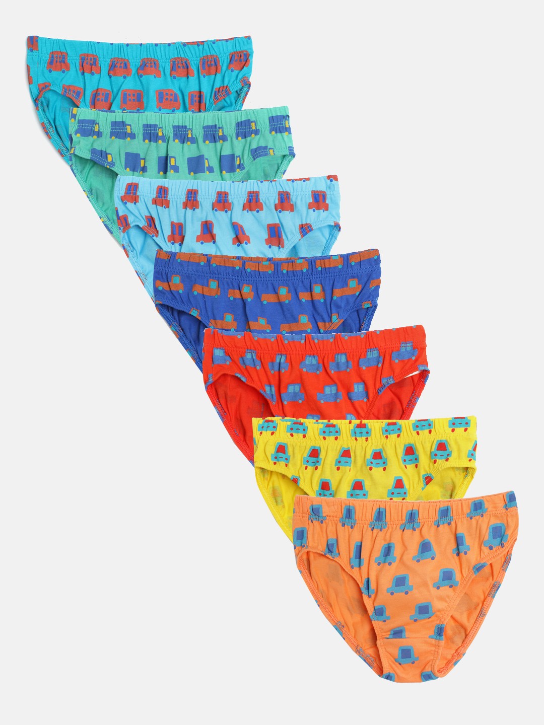 

Marks & Spencer Girls Pack of 7 Car Print Pure Cotton Briefs T715684D, Multi