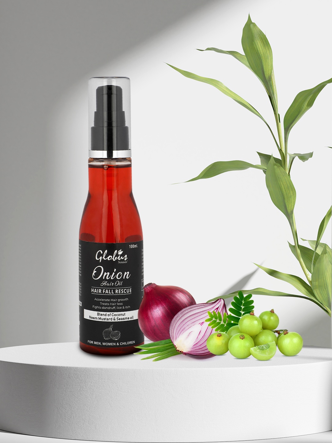 

Globus Naturals Onion Hair Growth Oil 100 ml, Red