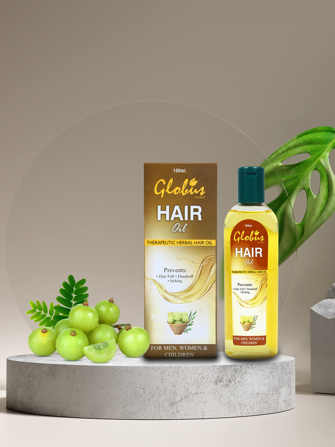 

Globus naturals Anti-Dandruff & Anti Hair Fall Hair Oil - 100 ml, Transparent