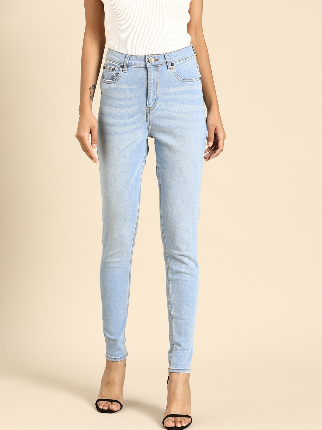

all about you Women Blue High-Rise Skinny Fit Stretchable Jeans
