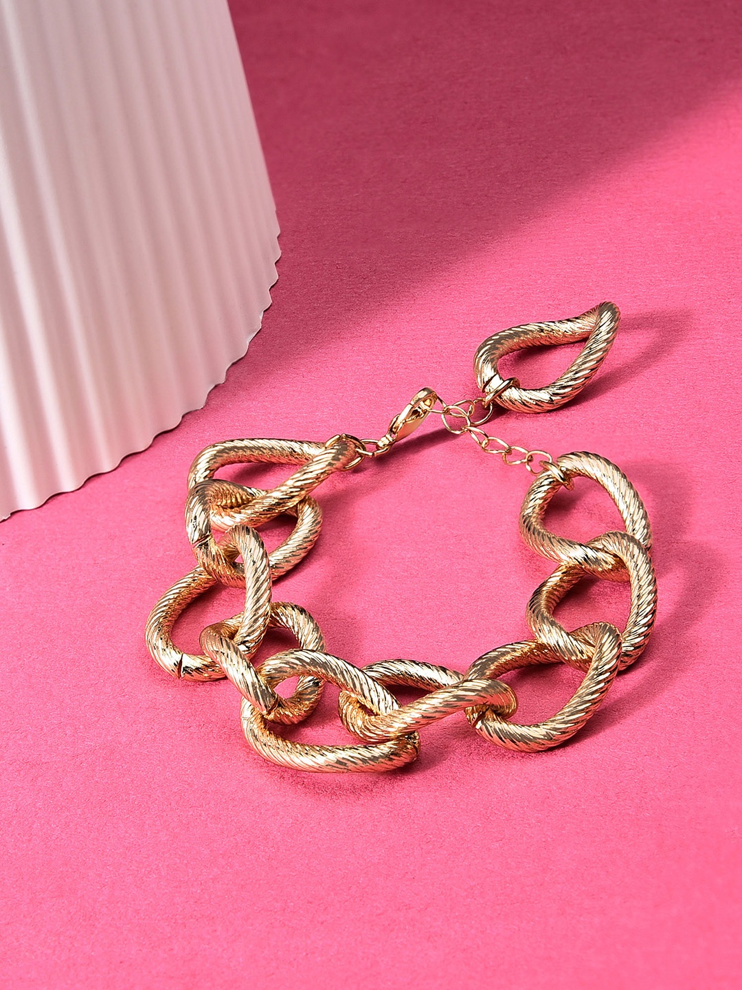 

AMI Women Gold-Toned Gold-Plated Link Bracelet