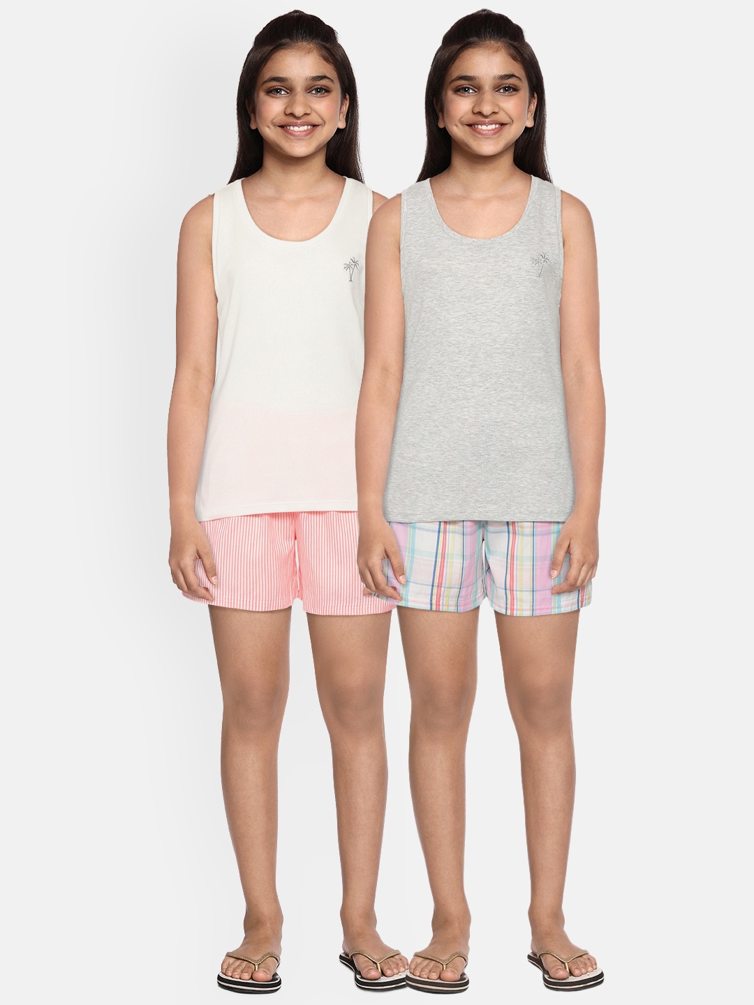 

Marks & Spencer Girls Pack of 2 Sustainable Shorts Set, White