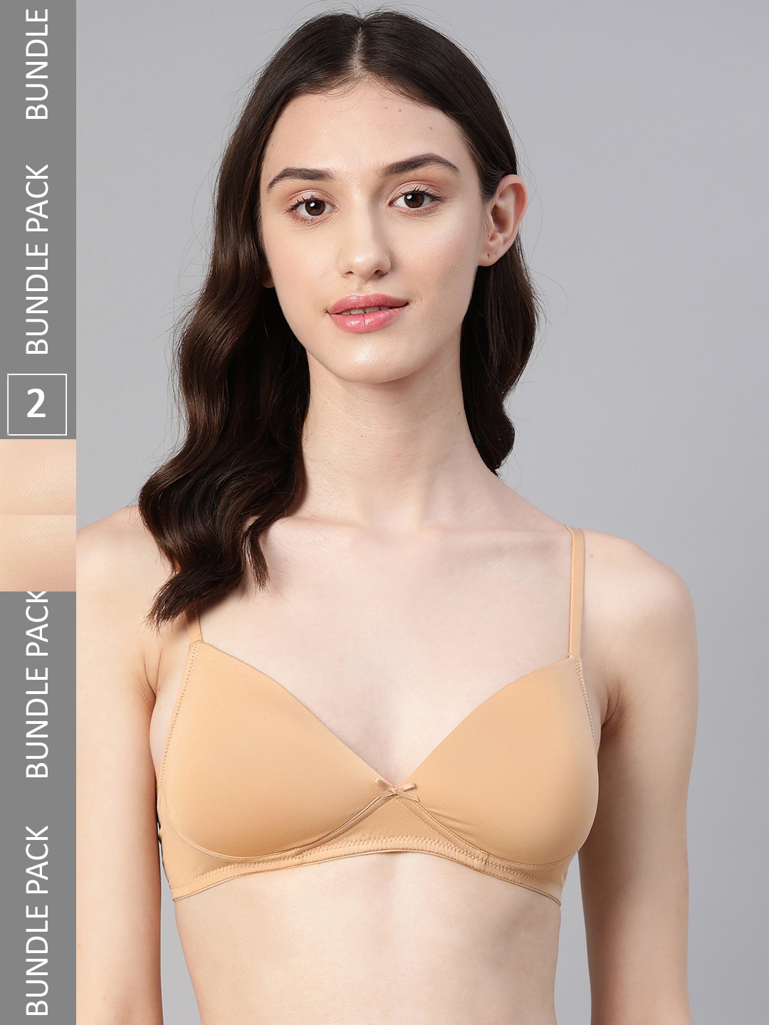 

Marks & Spencer Pack of 2 Full Coverage Lightly Padded Bra, Nude