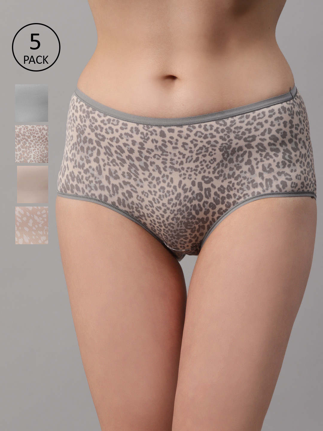

Marks & Spencer Women Pack of 5 Hipster Briefs, Beige