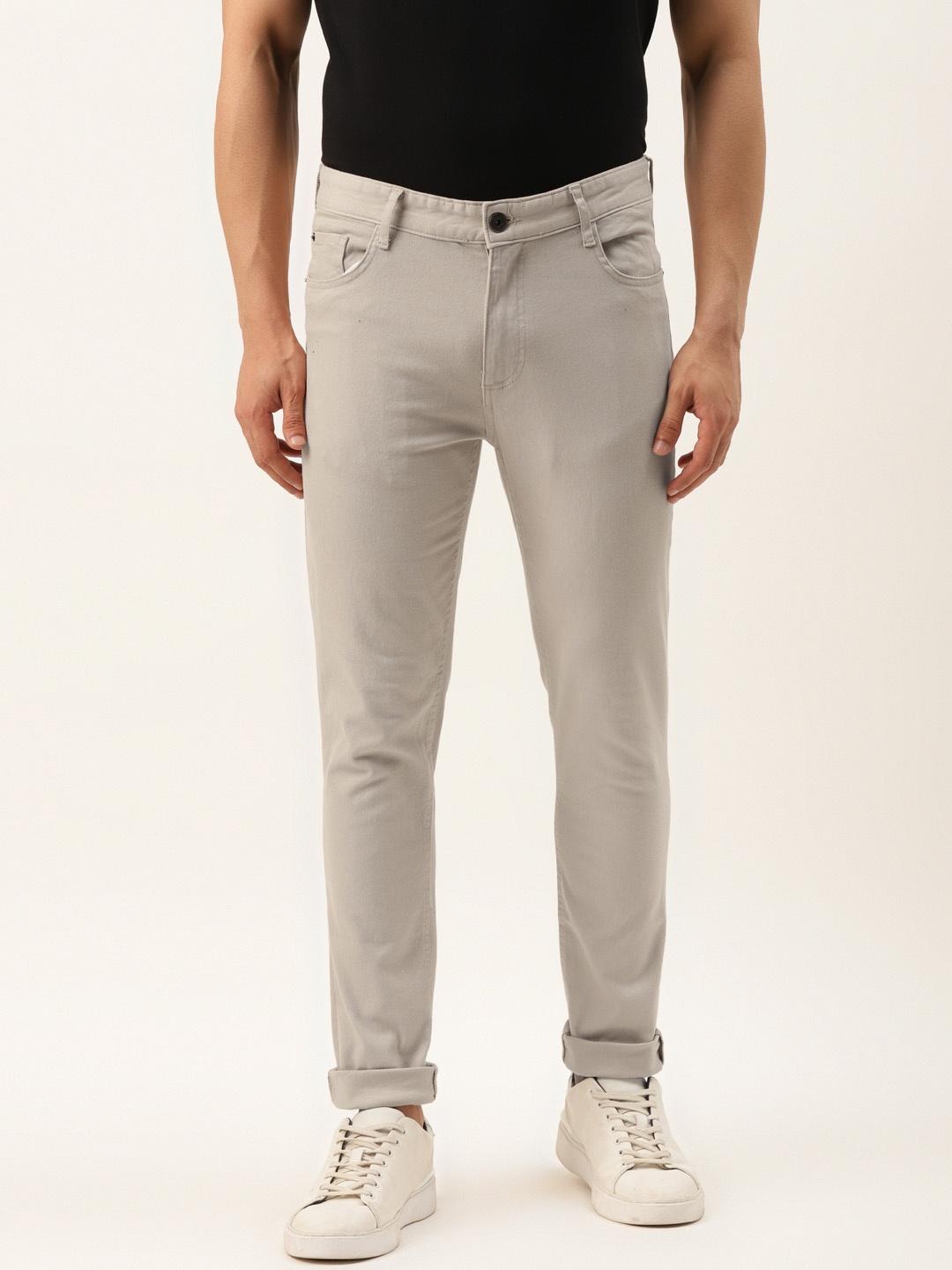 

Koton Men Beige Slim Fit Trousers