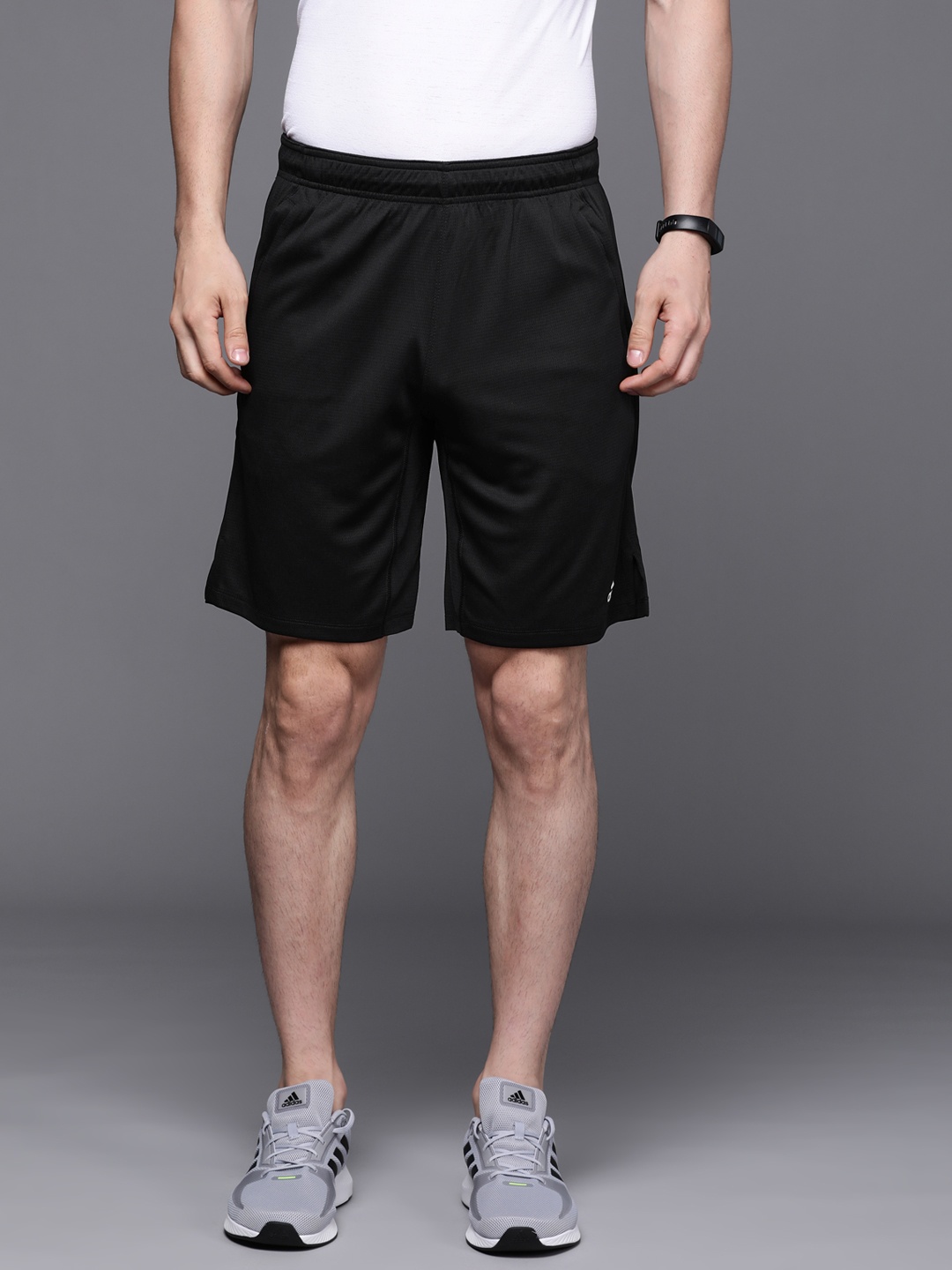 

ADIDAS Men Black Solid Sustainable Designed2Move All Set 9-Inch Sustainable Shorts