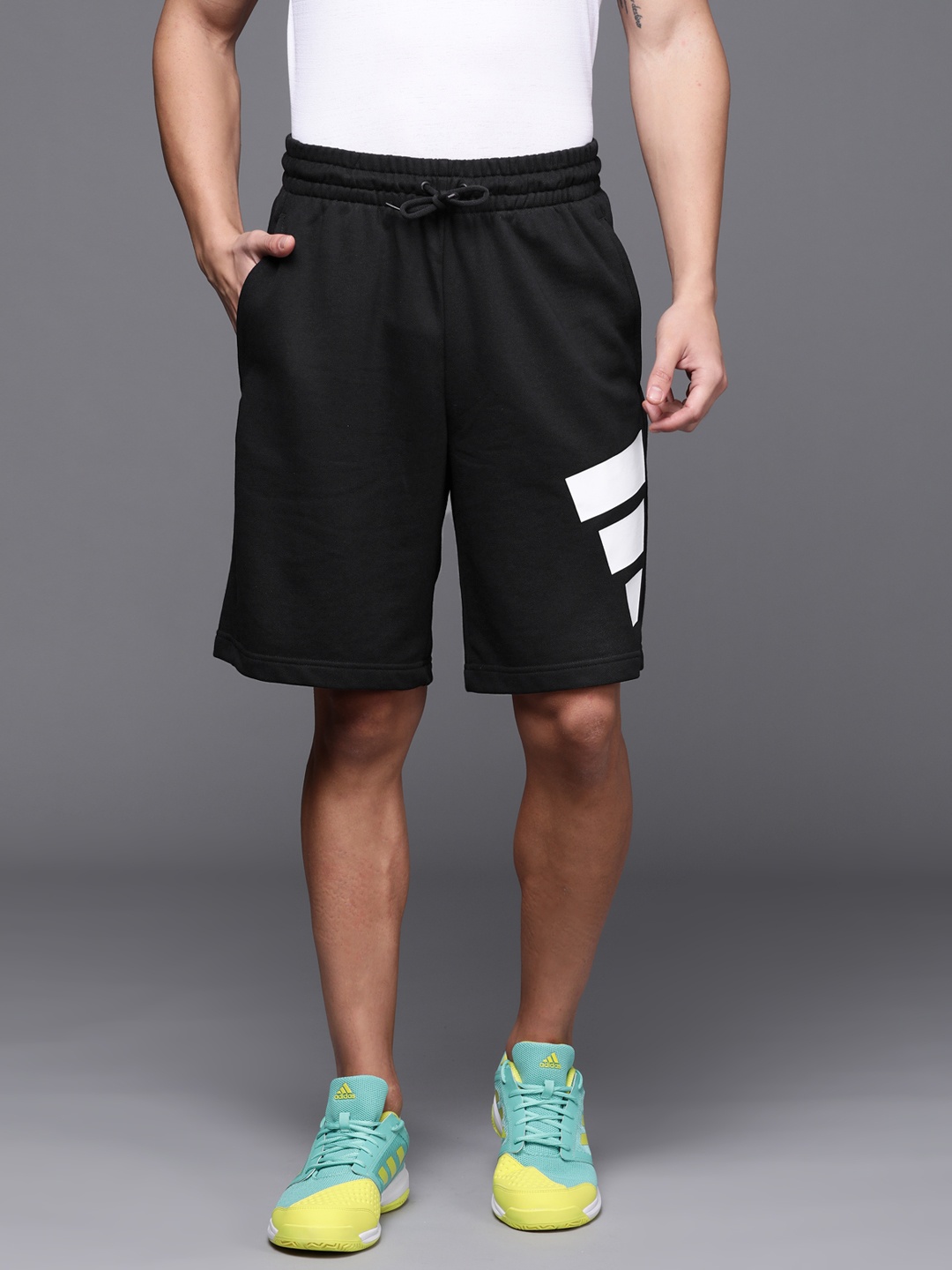 

ADIDAS Men Black M FI 3B Shorts