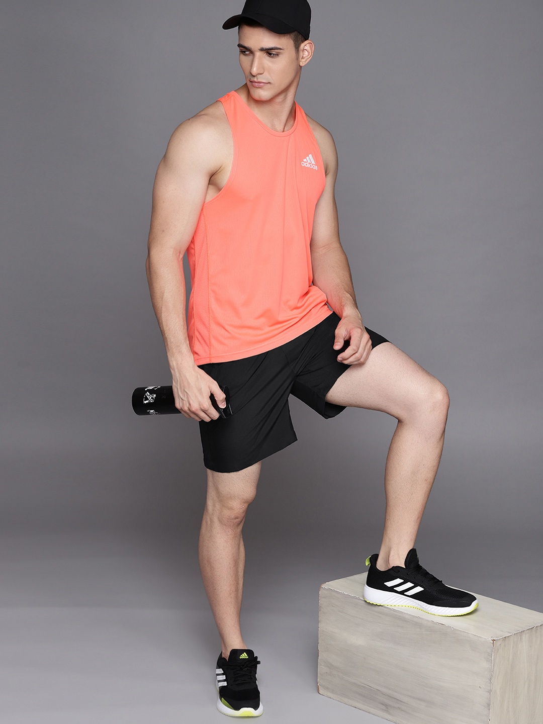 

ADIDAS Men Black Woven Solid Sustainable Shorts