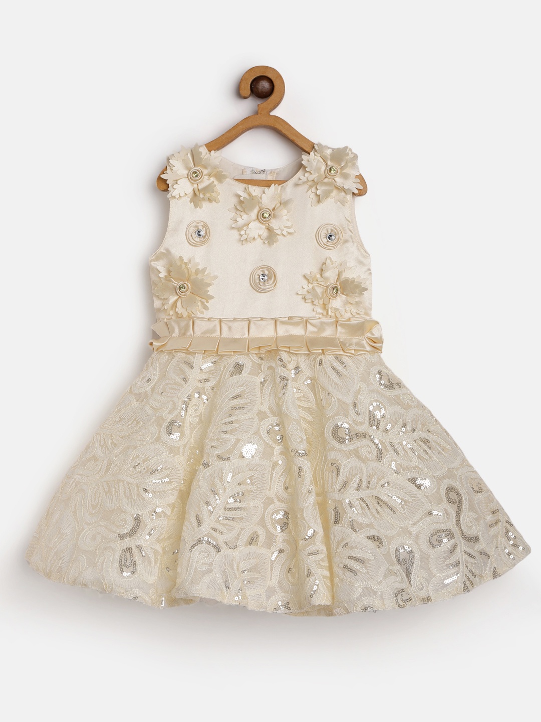 

Enfance Cream-Coloured Embellished Net Dress