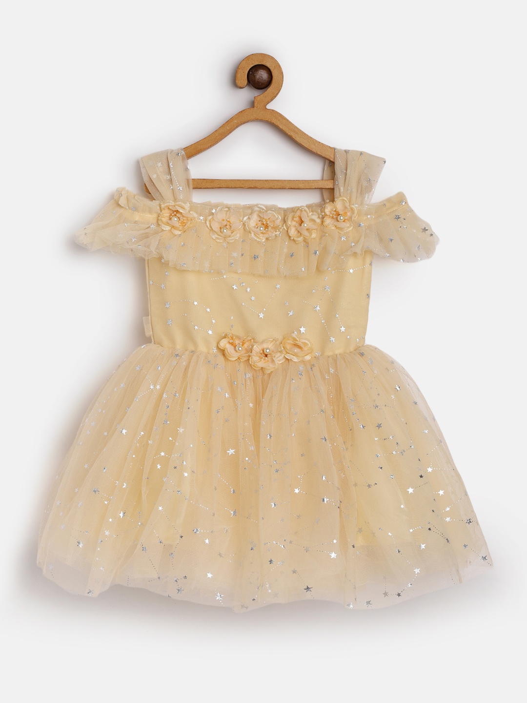 

Enfance Cream-Coloured Embellished Net Dress