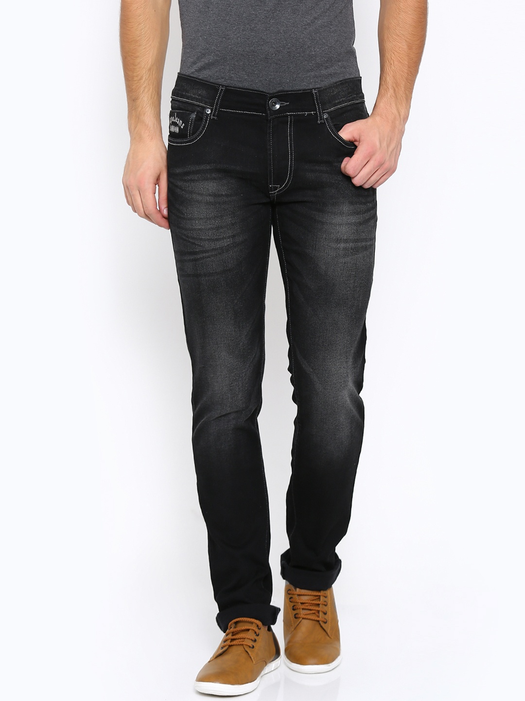 

Pepe Jeans Men Black Hatch Fit Low-Rise Stretchable Jeans