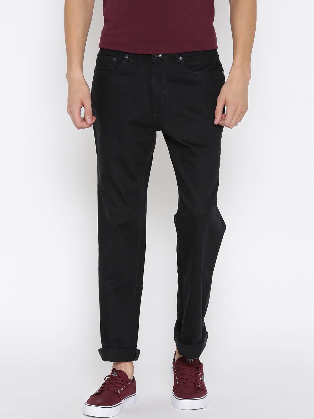 

Pepe Jeans Men Black Kingston Fit Mid-Rise Stretchable Jeans