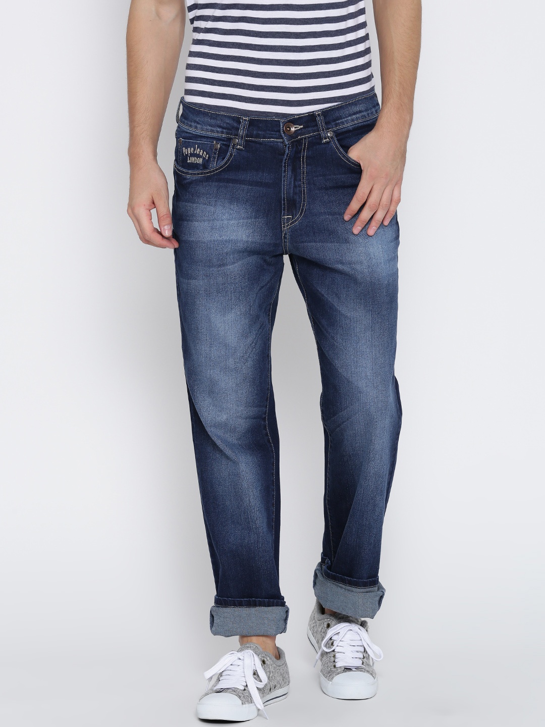 

Pepe Jeans Men Blue Kingston Fit Stretchable Jeans