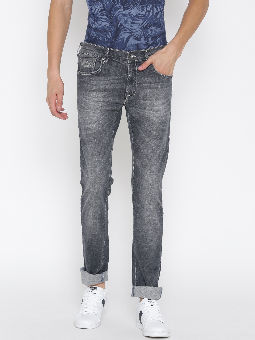 

Pepe Jeans Men Grey Vapour Slim Fit Low-Rise Stretchable Jeans