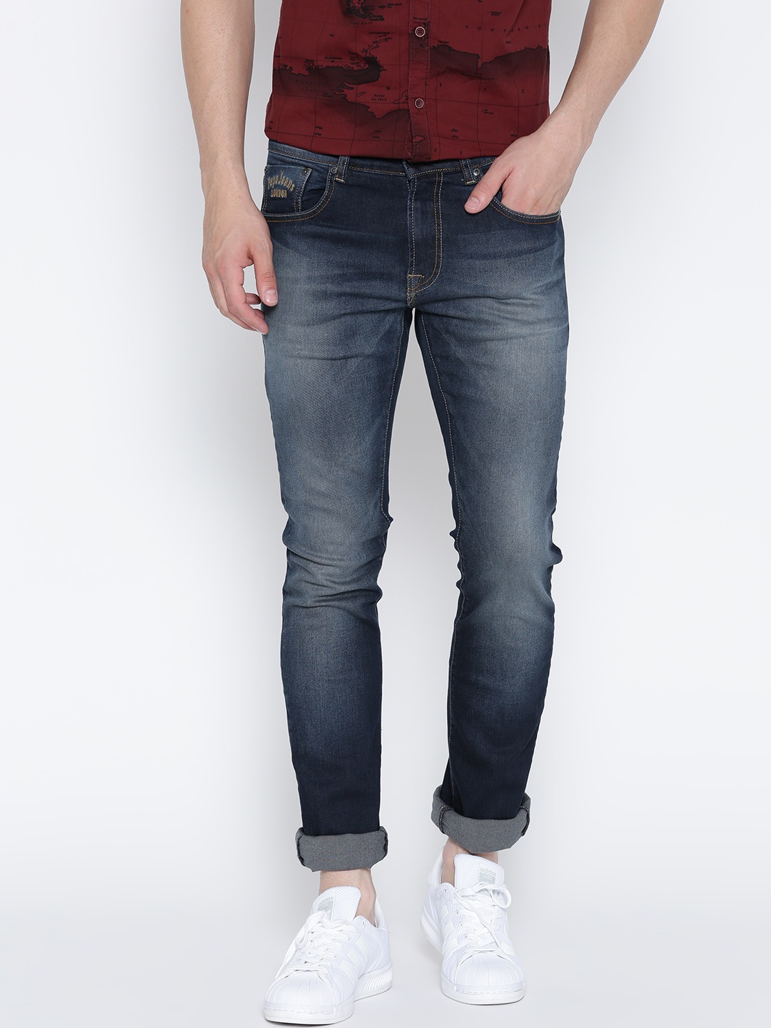 

Pepe Jeans Men Blue Vapour Slim Fit Jeans