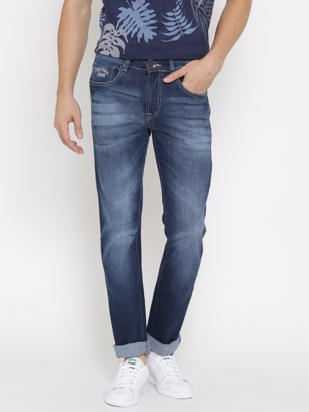 

Pepe Jeans Men Blue Vapour Slim Fit Stretchable Jeans