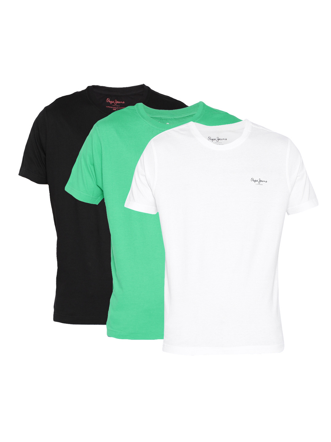

Pepe Jeans Men Pack of 3 T-shirts, White