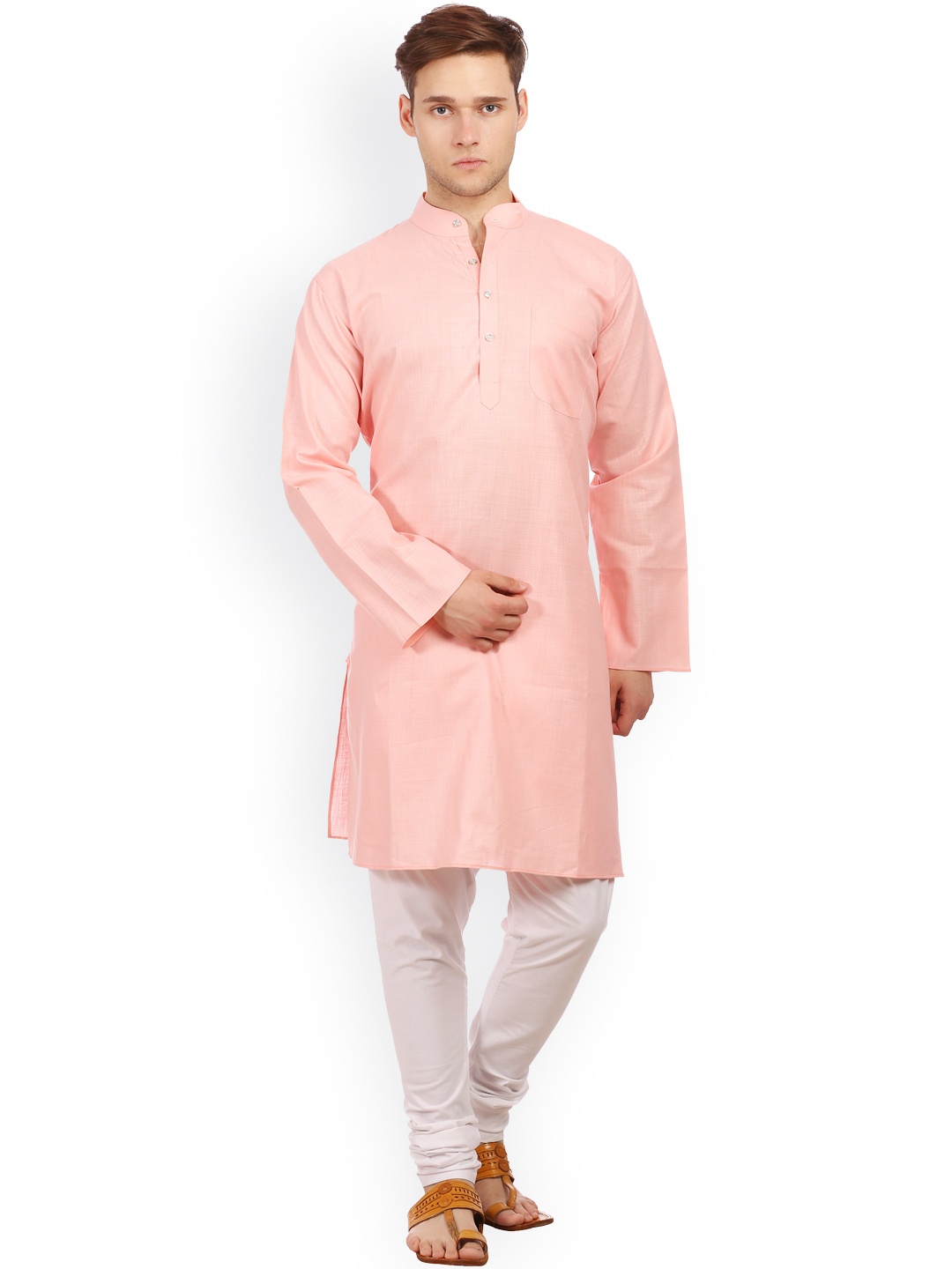 

Wintage Pink & White Cotton & Silk Kurta Pyjama