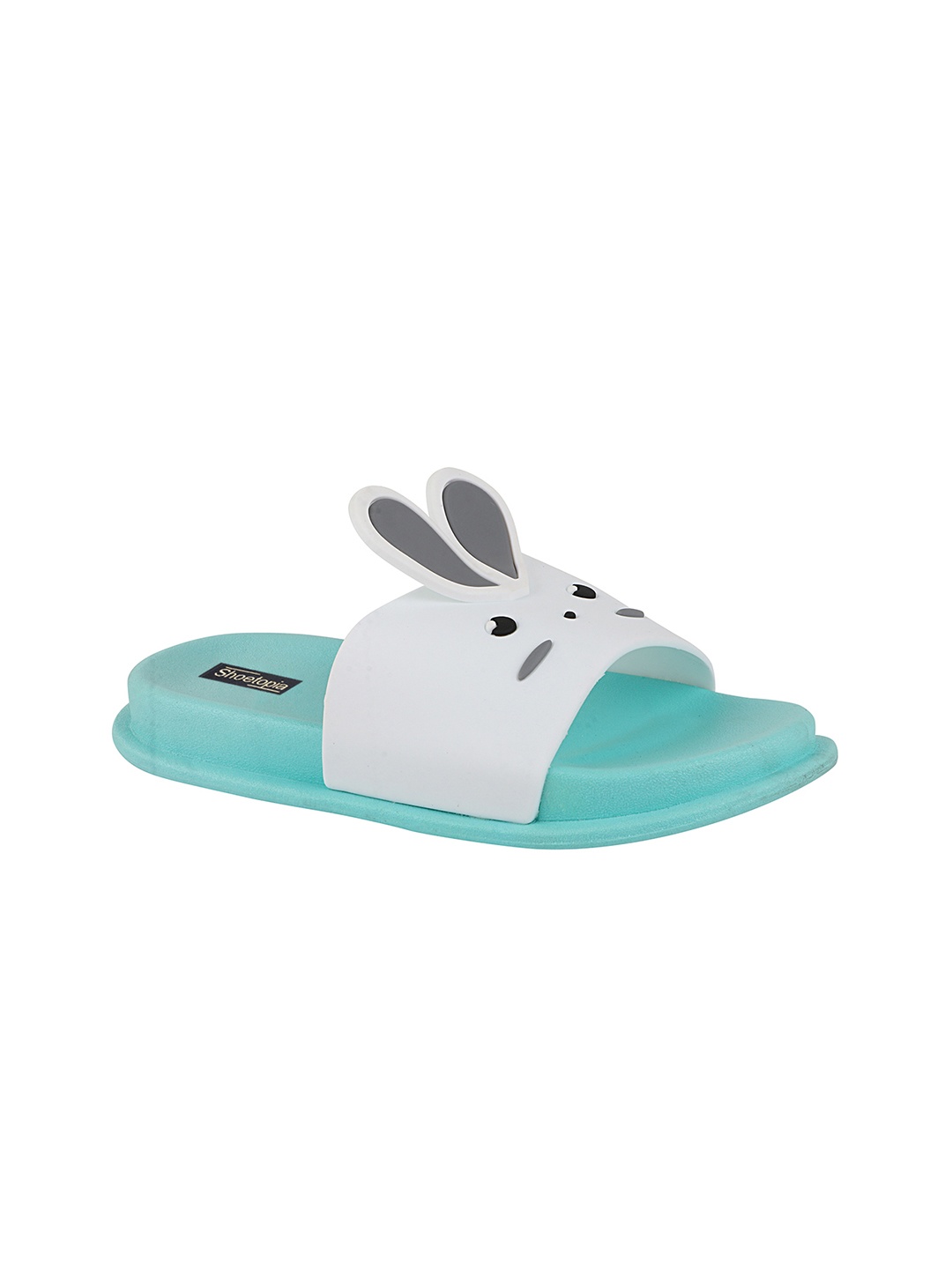 

Shoetopia Boys Grey & Turquoise Blue Sliders