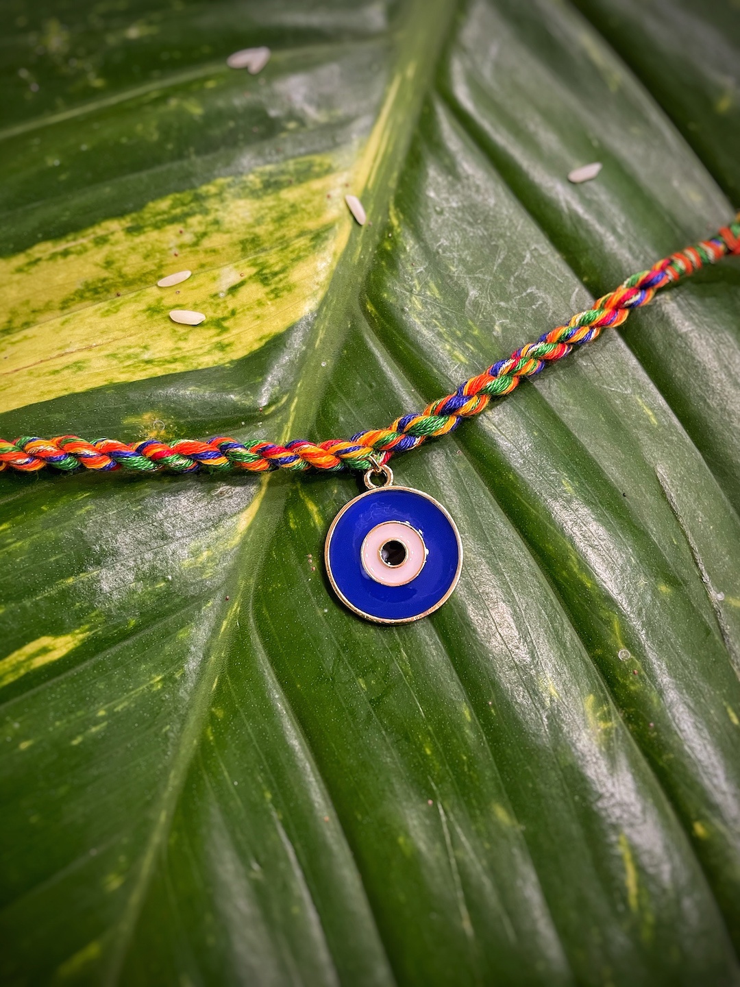 

Digital Dress Room Evil Eye Nazariya Turkish Charm Mauli Rakhi, Blue