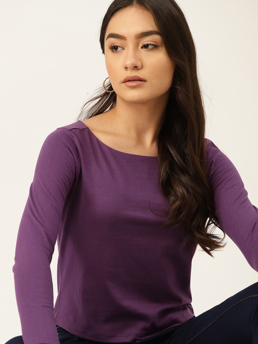 

DressBerry Purple Regular Top