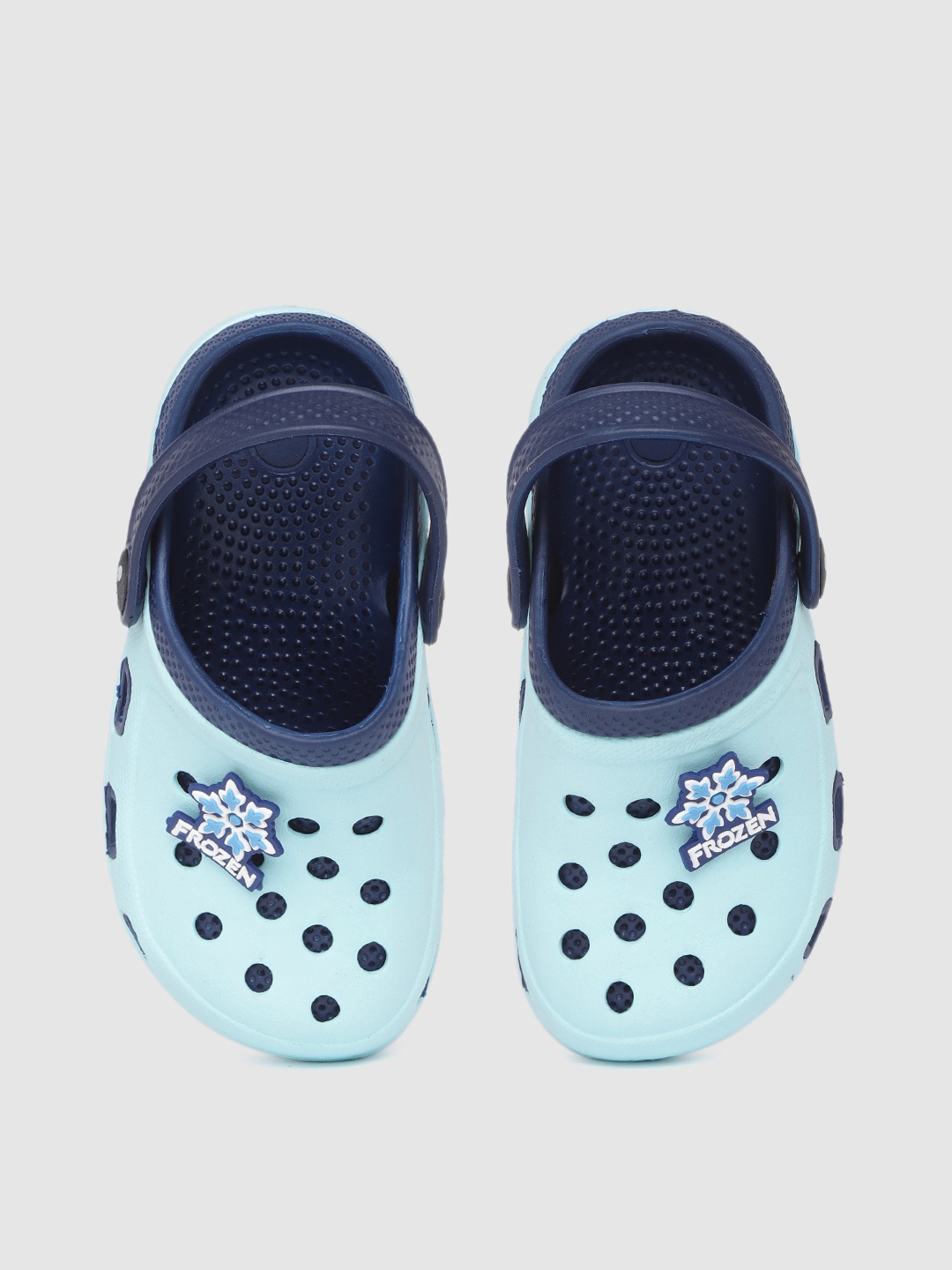 

toothless Girls Turquoise Blue Frozen Rubber Clogs