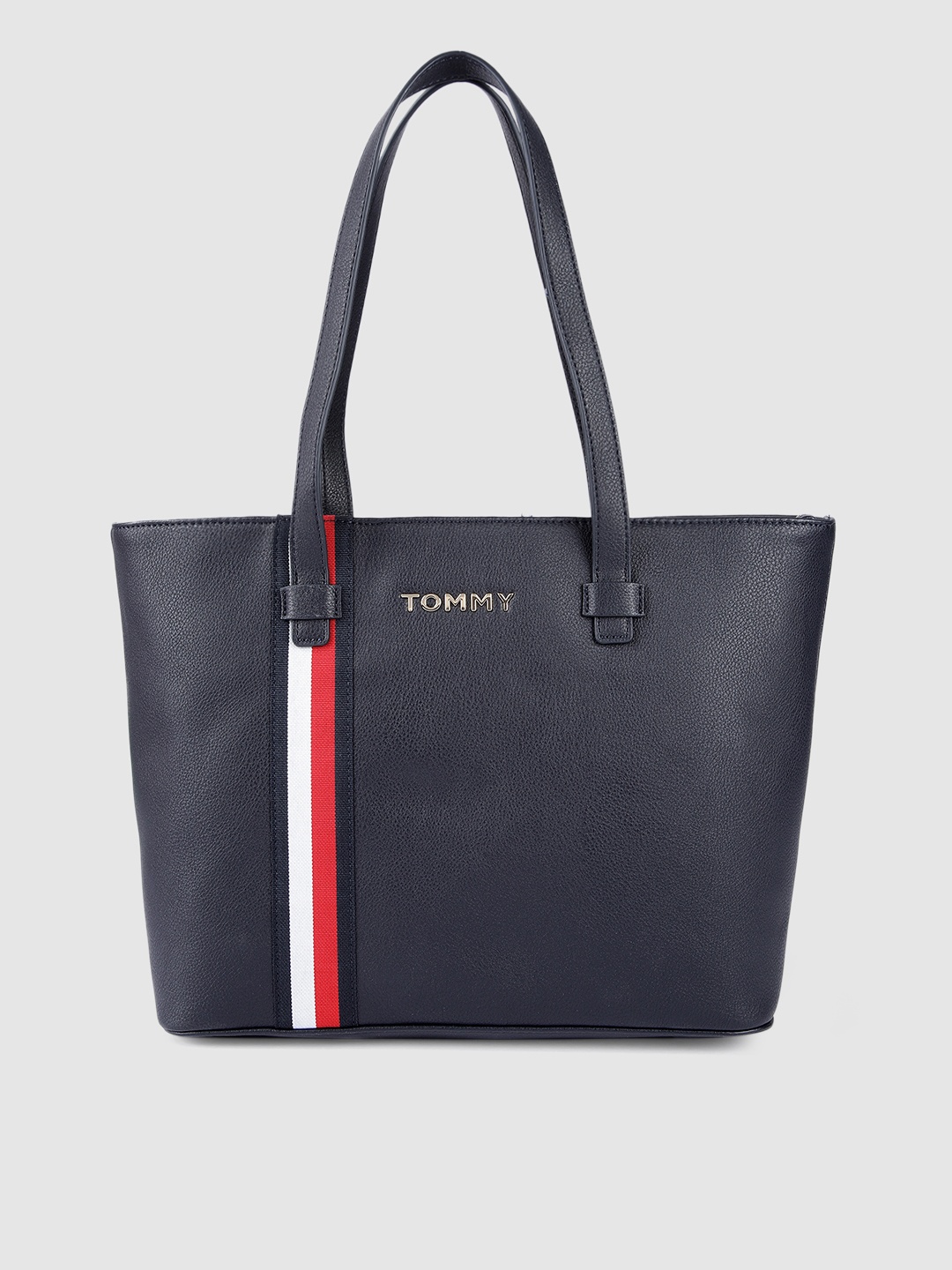 

Tommy Hilfiger Navy Blue Pebble Structured Shoulder Bag