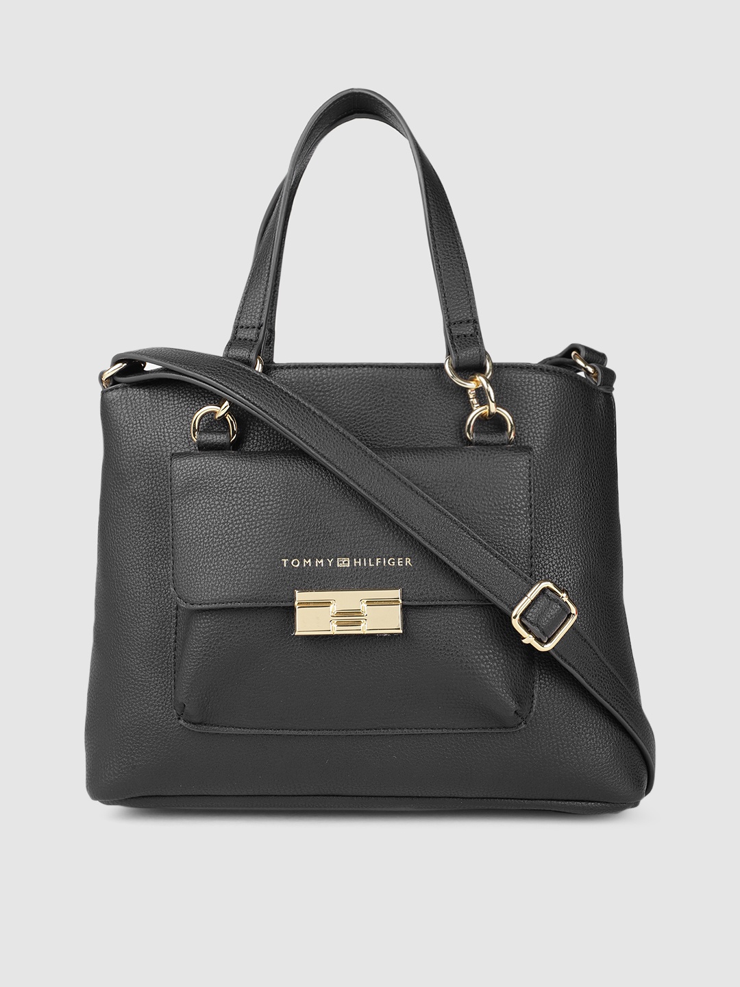 

Tommy Hilfiger Black FRANCESCA II-SATCHEL Handheld Bag