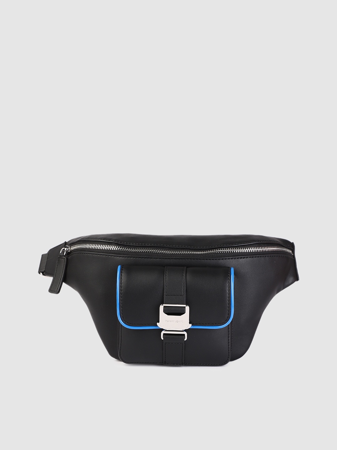 

Tommy Hilfiger Women Black Solid TJW Item Bumbag Waist Pouch