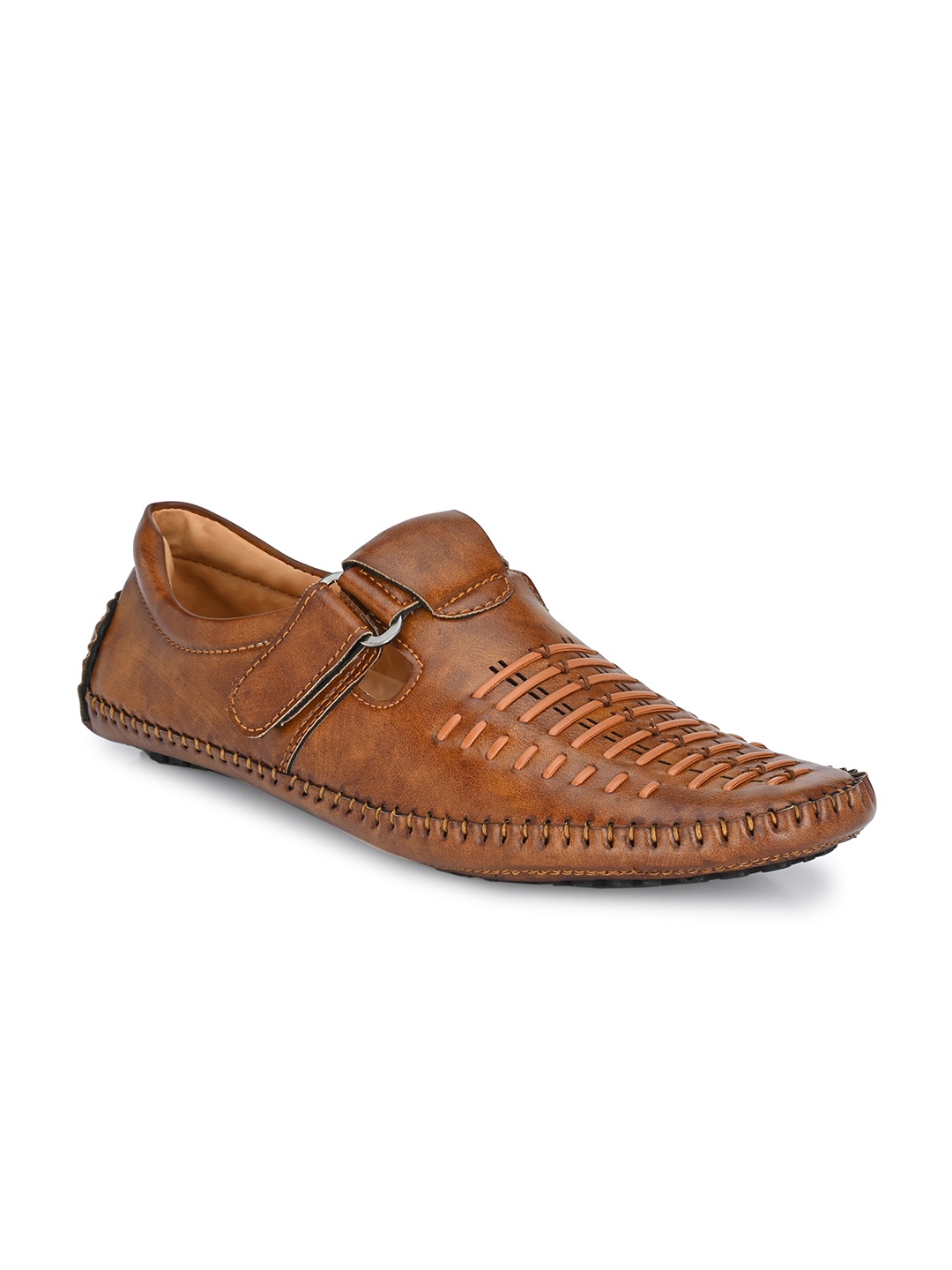 

Big Fox Men Tan Brown Shoe-Style Sandals