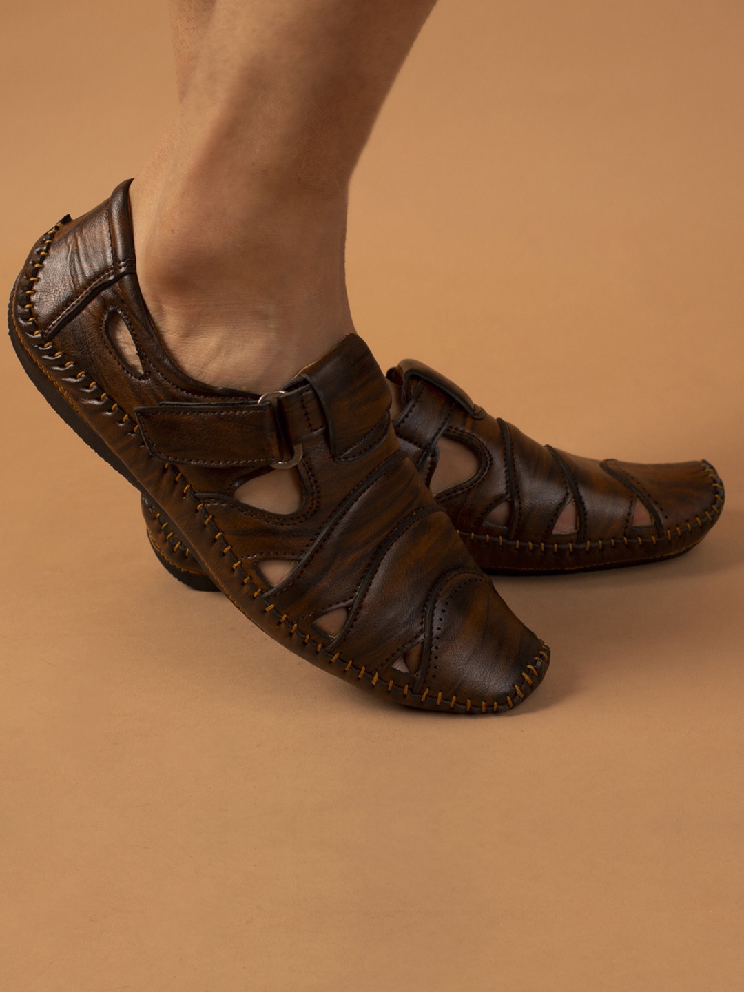 

Big Fox Men Brown Shoe-Style Sandals