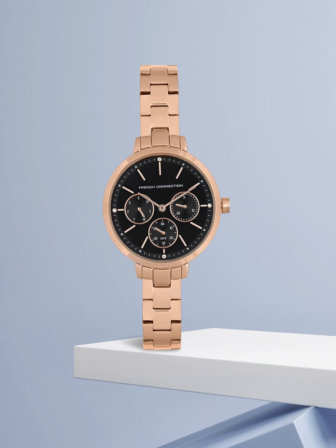 

French Connection Women Black Printed Dial Analogue Watch FC134BRGM-Black