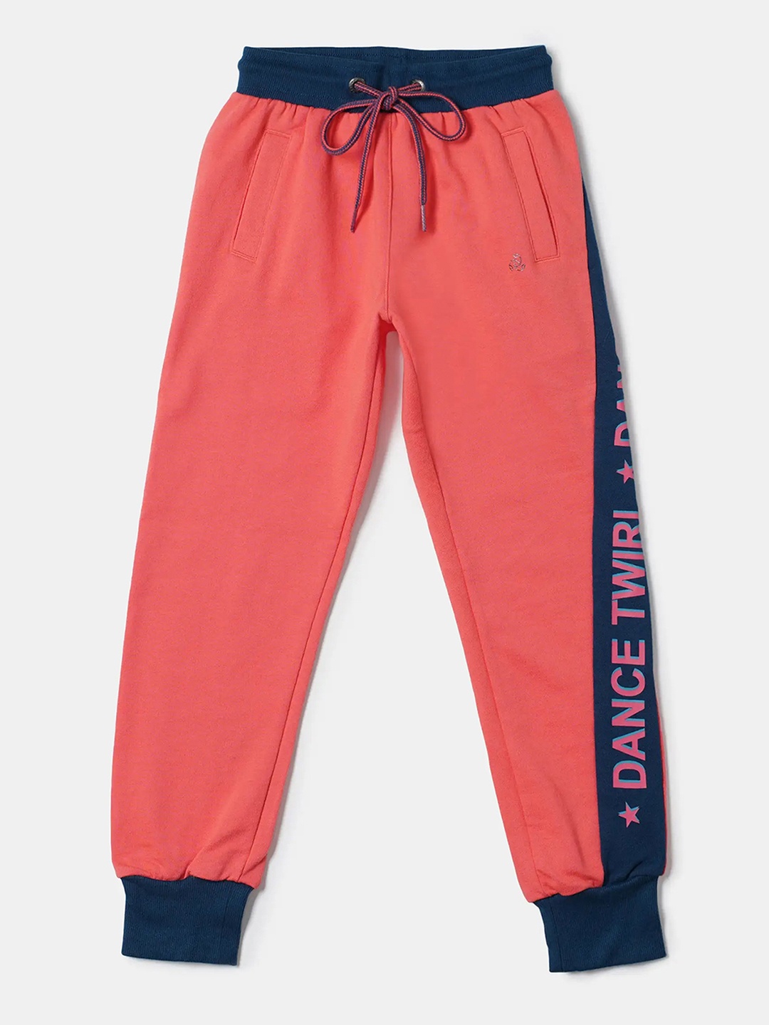 

Jockey Girls Super Combed Cotton French Terry Fabric Printed Relaxed Fit Joggers - AG15, Pink
