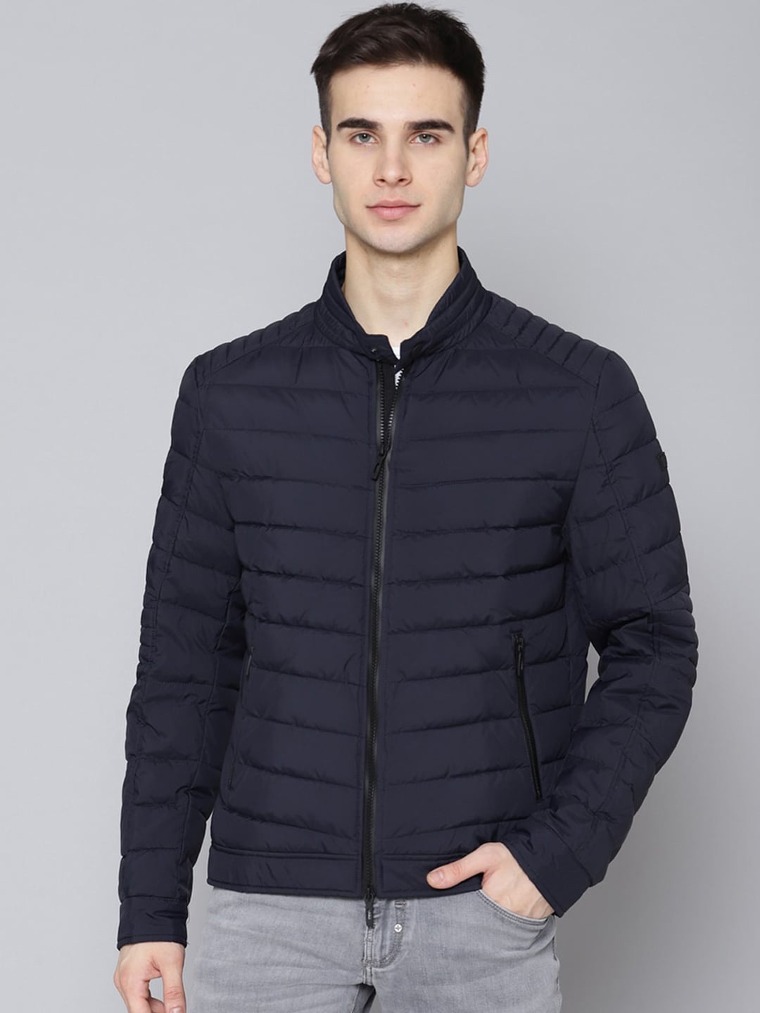 

Antony Morato Men Navy Blue Puffer Jacket