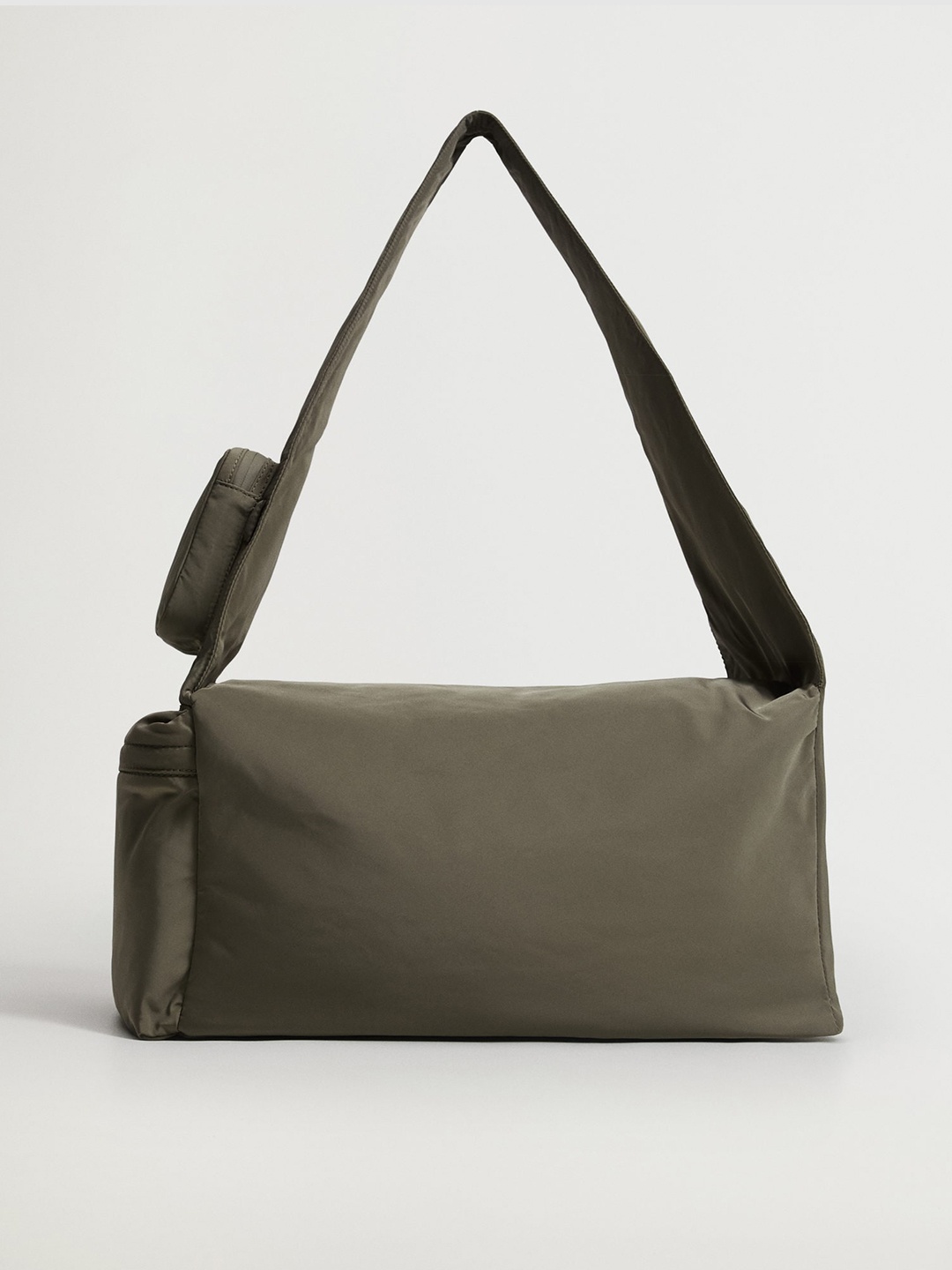 

MANGO Women Khaki Solid Crossbody Duffel Bag