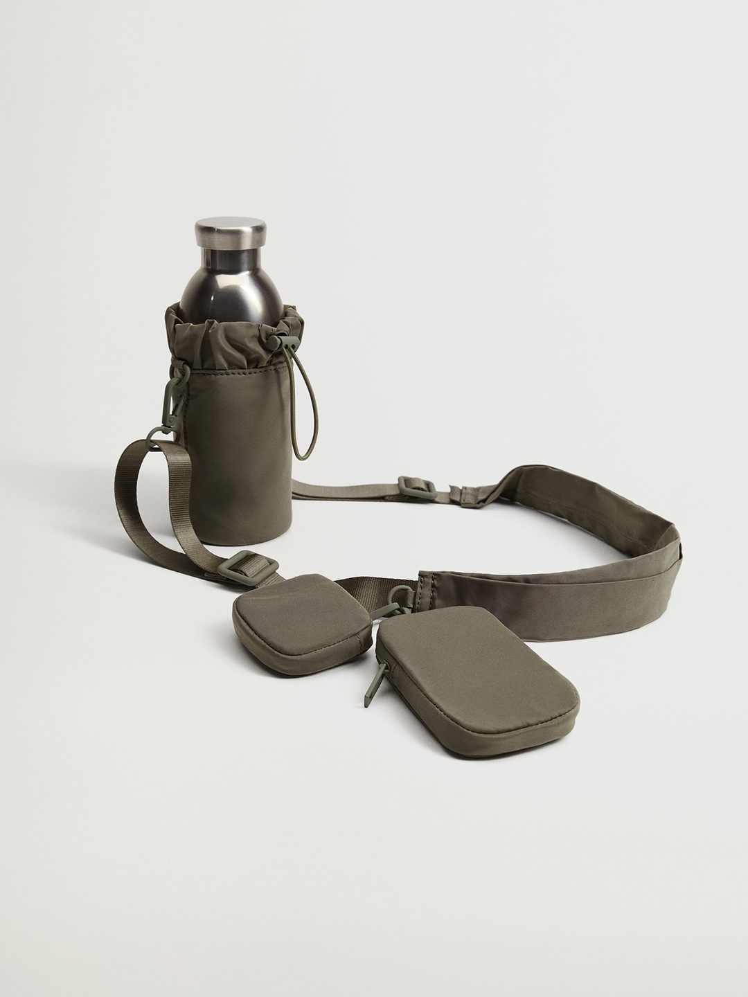 

MANGO Olive Green Detachable Multi-Purpose Sardegna Sling Bag