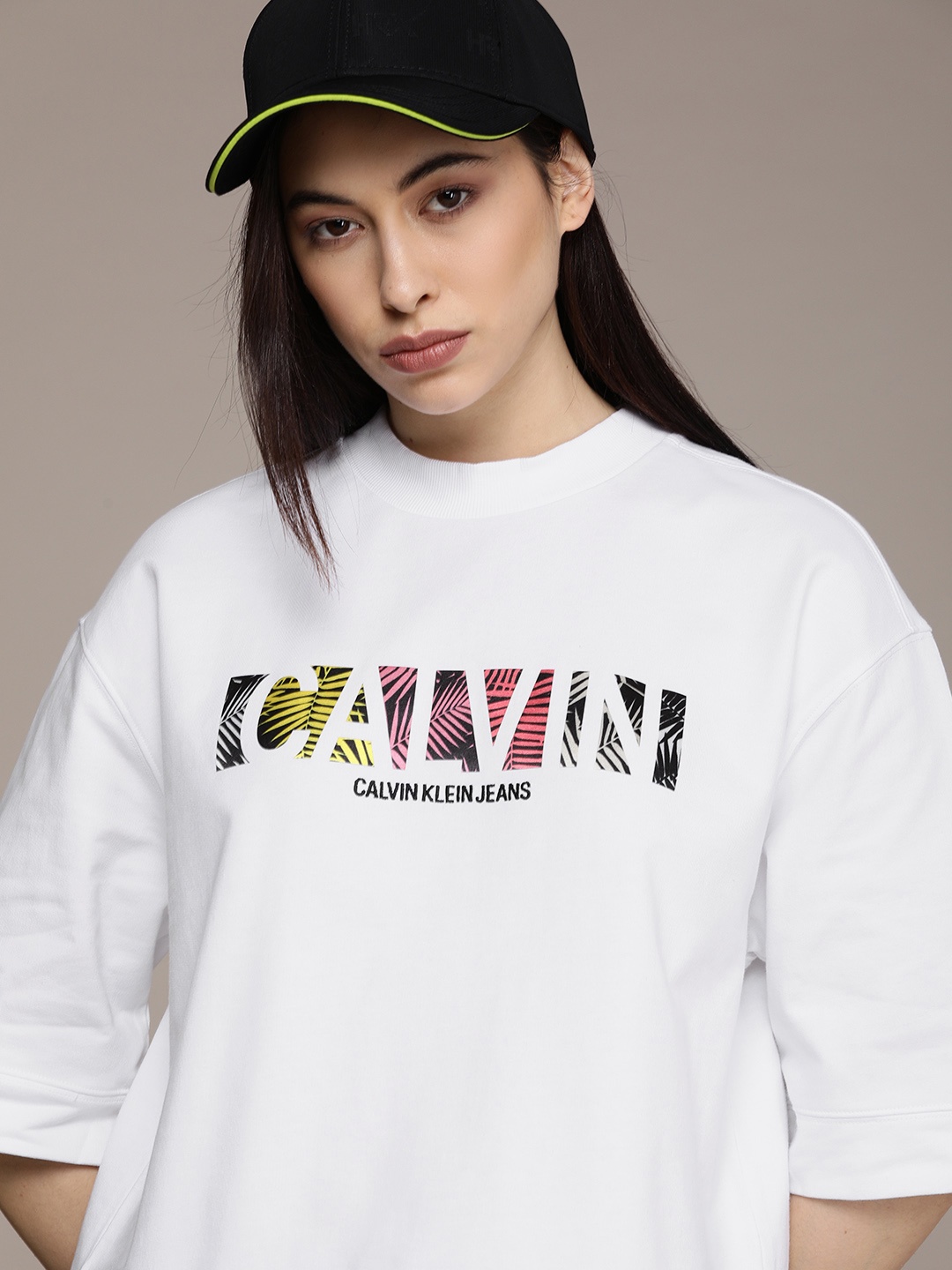 

Calvin Klein Jeans Women White Printed Sweatshirt