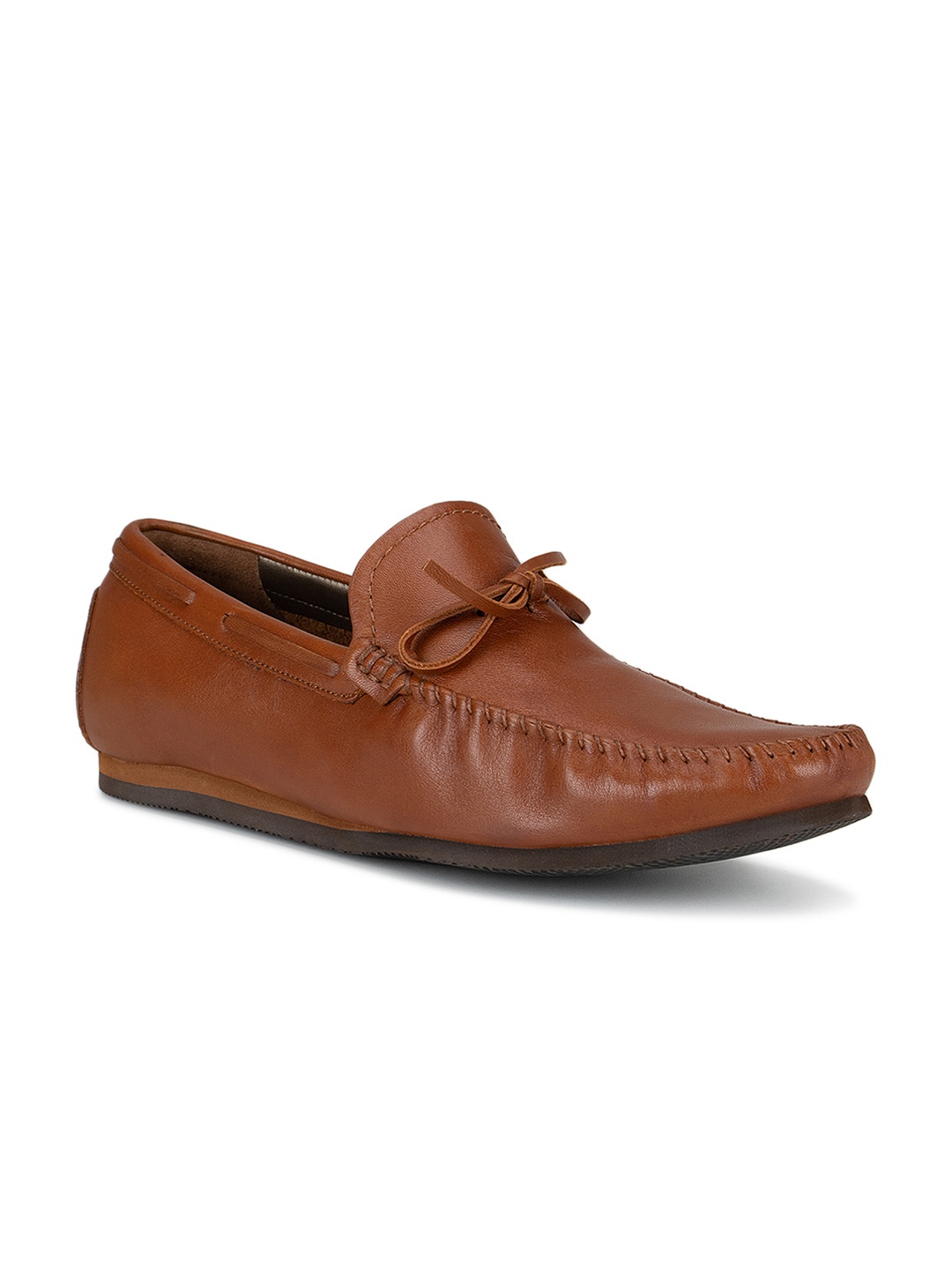 

ROSSO BRUNELLO Men Brown Leather Loafers