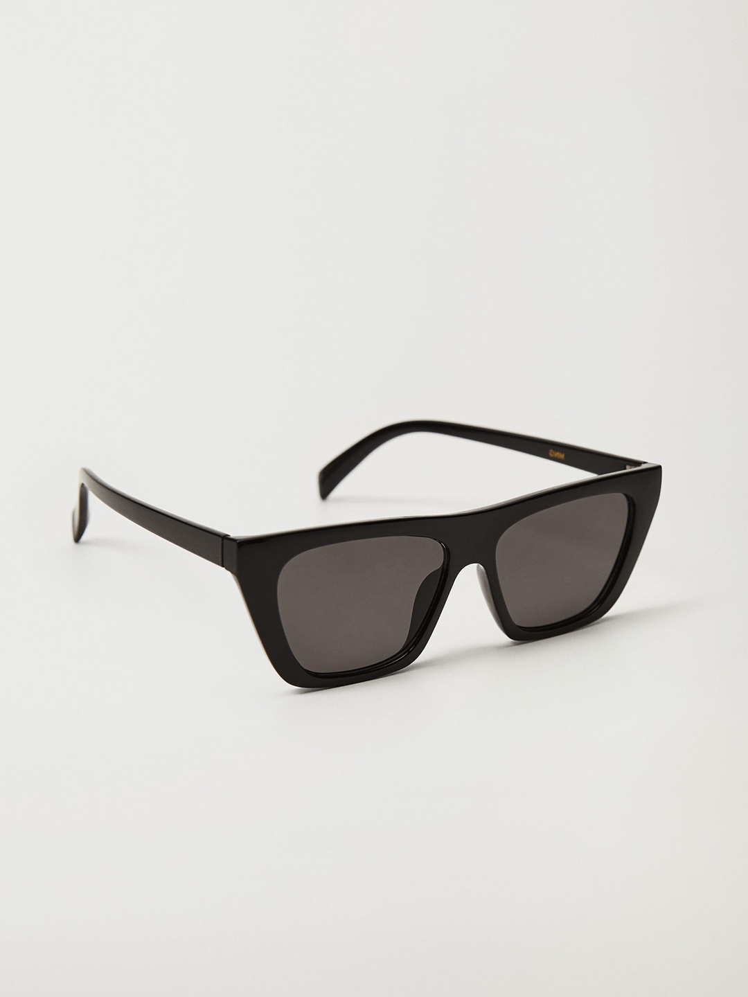

MANGO Women Grey Lens & Black Cateye Sunglasses with UV Protected Lens