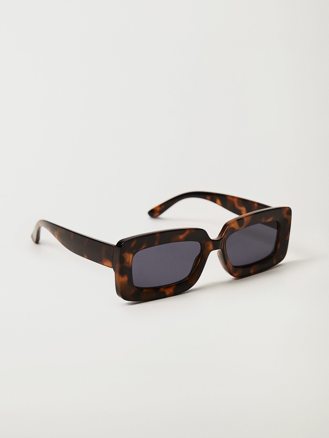

MANGO Women Navy Blue UV Protect Lens Rectangle Sunglasses