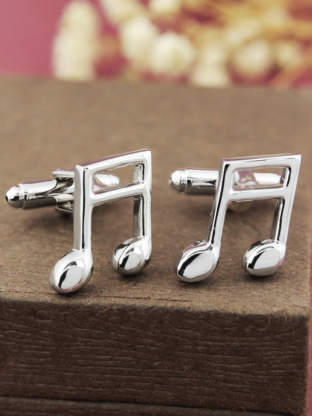 

PELUCHE Men Silver-Toned Cufflinks